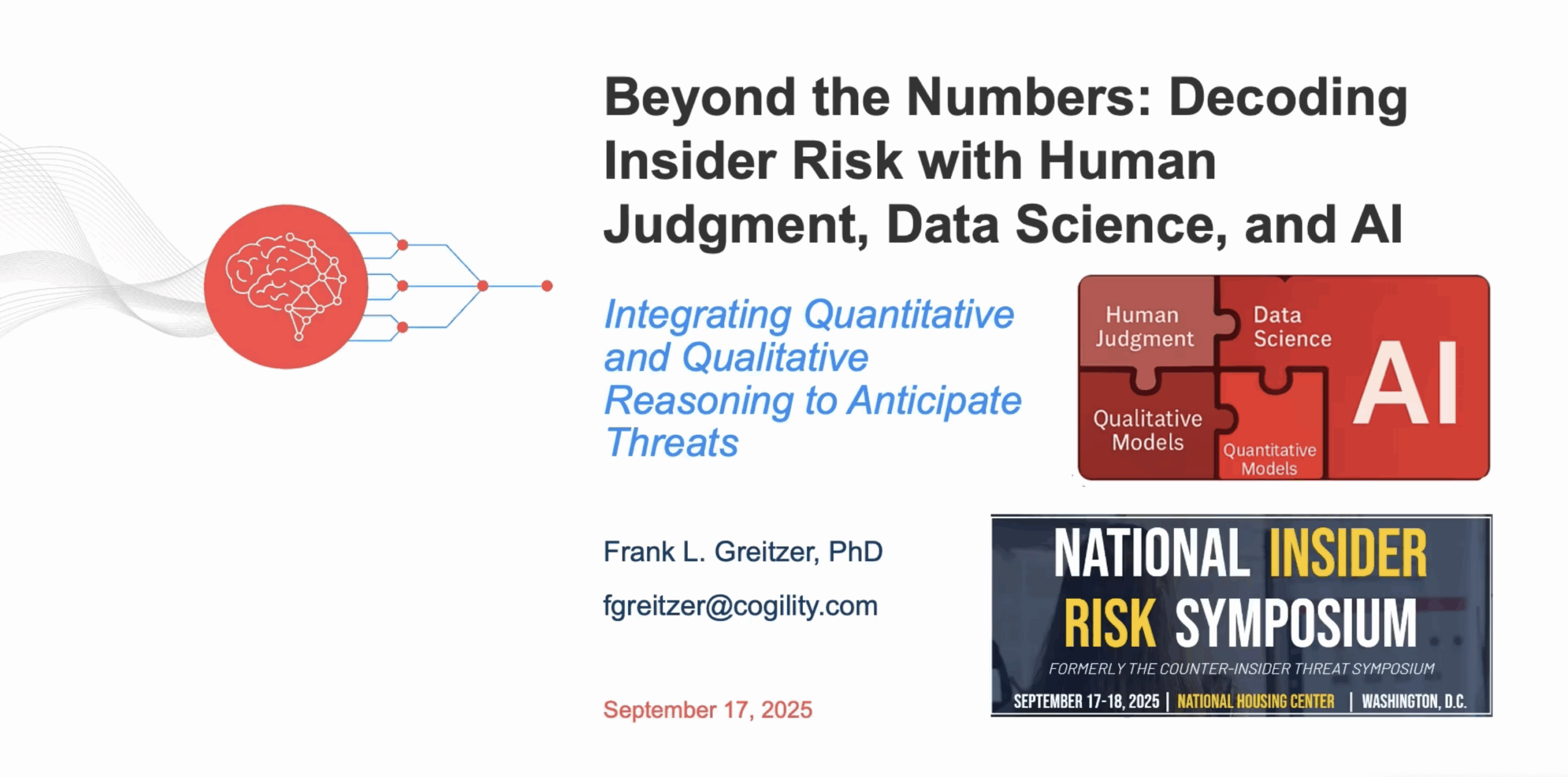 Beyond the Numbers: Decoding Insider Risk with Human Judgment, Data ...