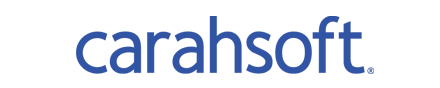 Displays the Carahsoft logo in blue.