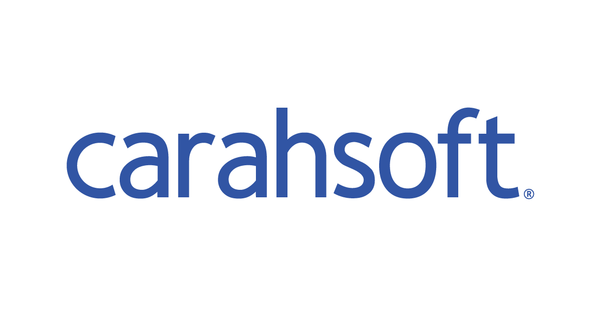 This is the Carahsoft logo in blue with a white background. Carahsoft is the Trusted Government IT Solutions Provider.